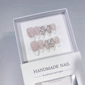 Ballet Dream: "Tutu Grace" – Short Almond Press-On Nails