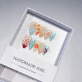 Citrus Breeze: "Orange Blossom Summer" – Almond Press-On Nails