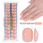 "Jelly Pink French" - Translucent 32Pcs Press-On Nails Set