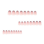 Minimal Burgundy French Tip Press On Nails