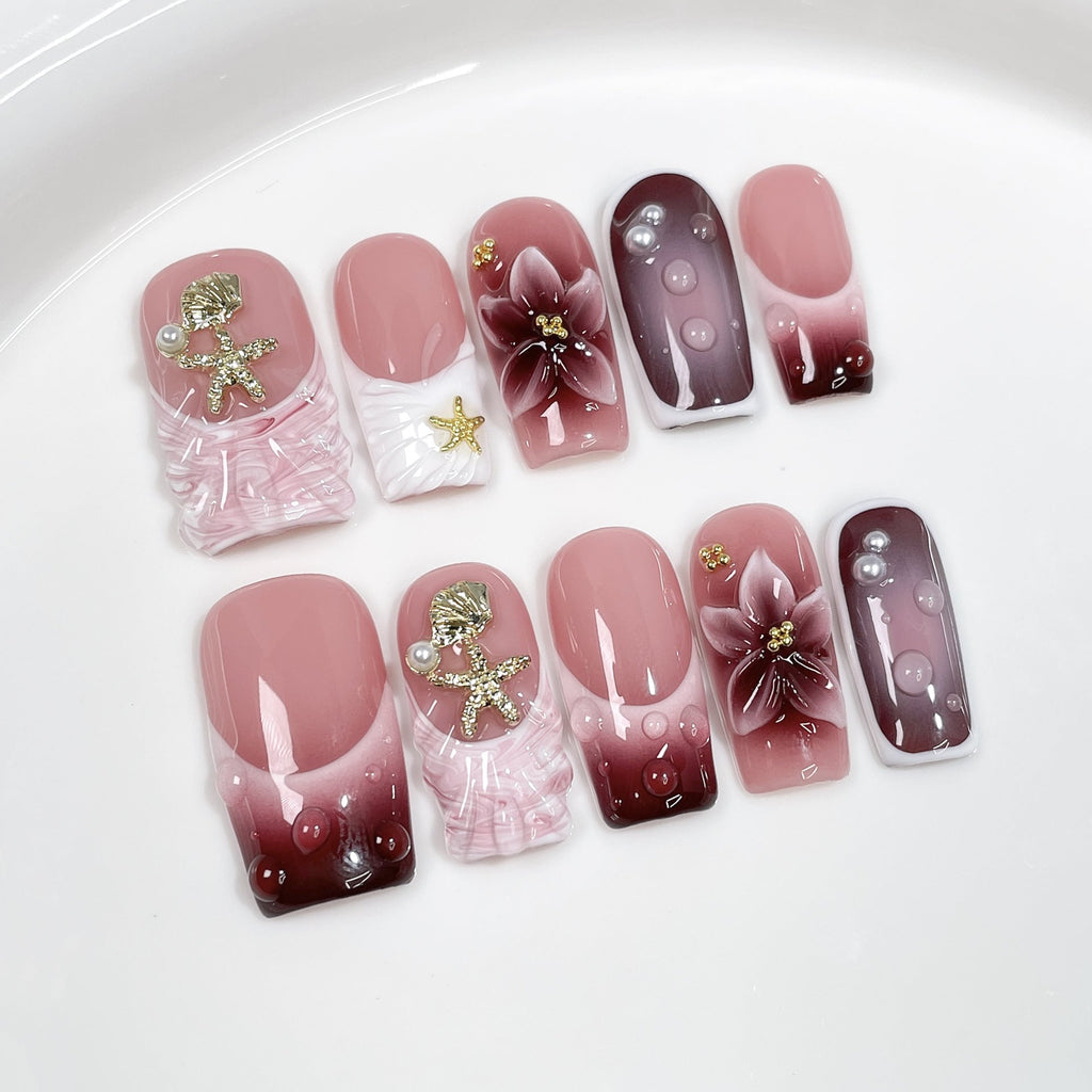 Berry Tide Series Press-On Nails